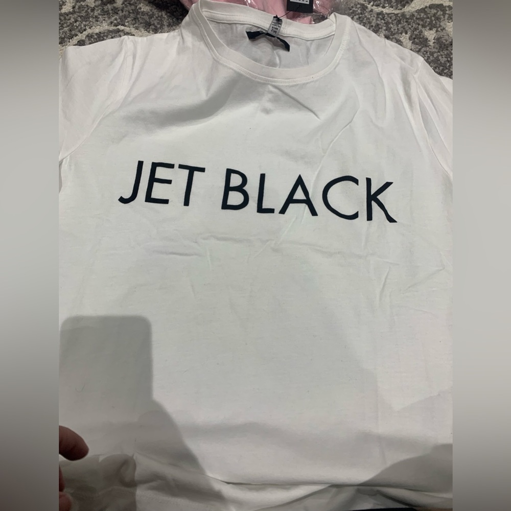 Brunette the label Jet black tee